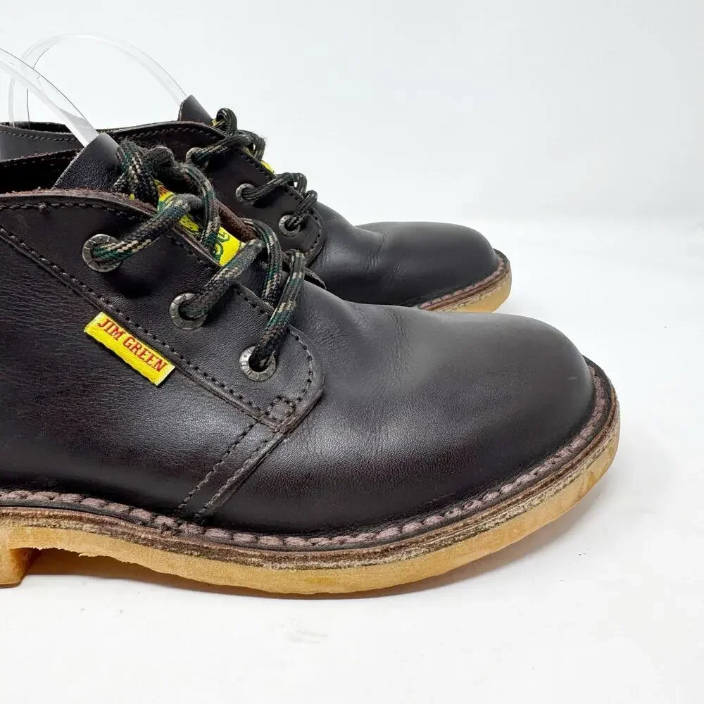 Jim Green Vellie Chukka Boots Leather Crepe Sole Brown Men’s US 7